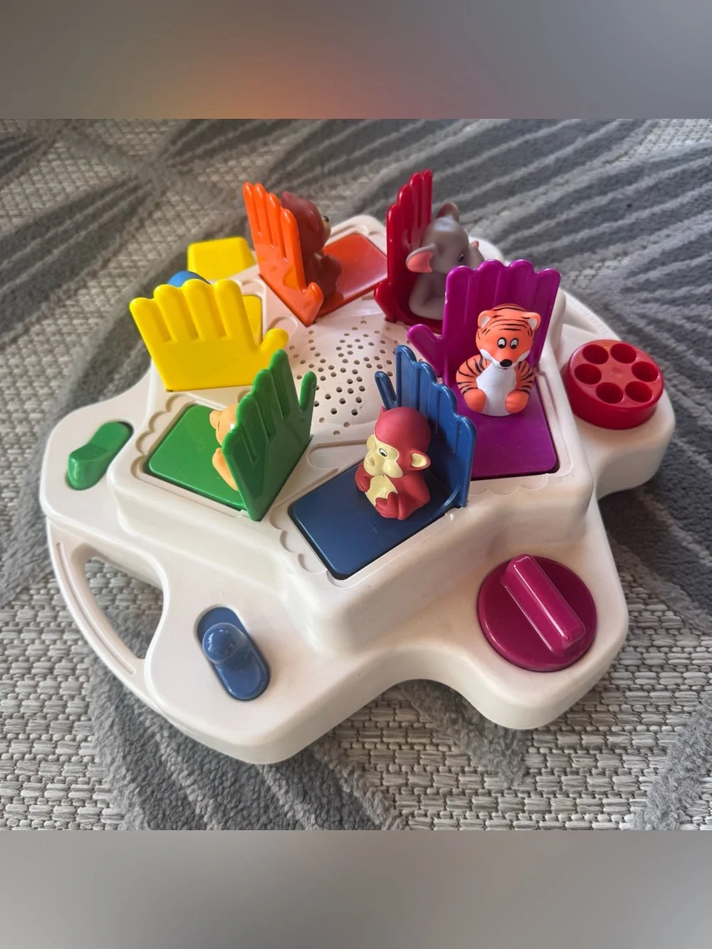 Vintage 1990 Texas Instruments Talking Peek-a-boo Zoo Educational Learning Toy